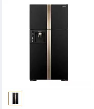 Hitachi R-W750FPMX GBK Side by Side Refrigerator 638L - Black01